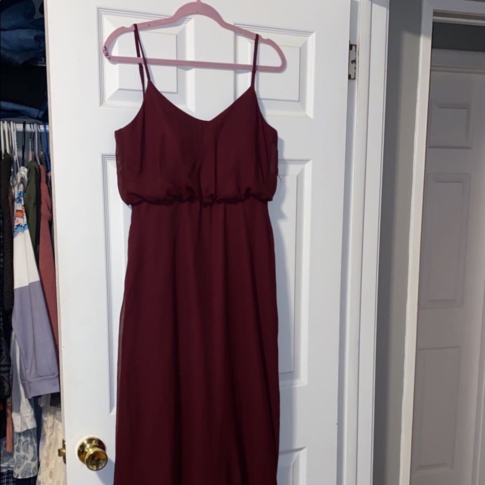 Birdy Grey Cabernet bridesmaid dress